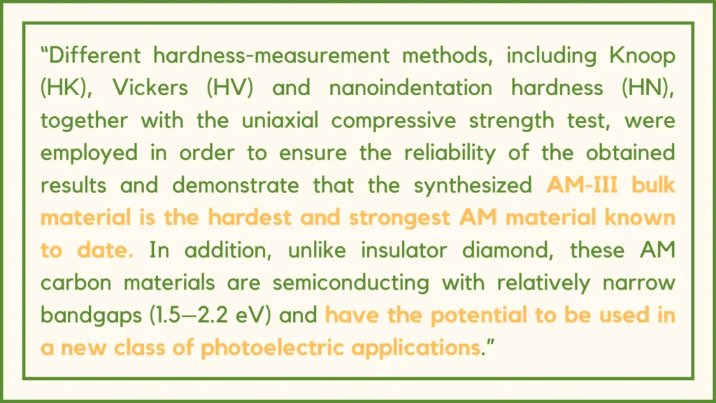 Scientists Develop Outstanding "Glass" as Hard as Diamonds 1 article quote
