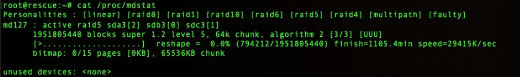 Upgrade RAID1 to RAID5 without losing data